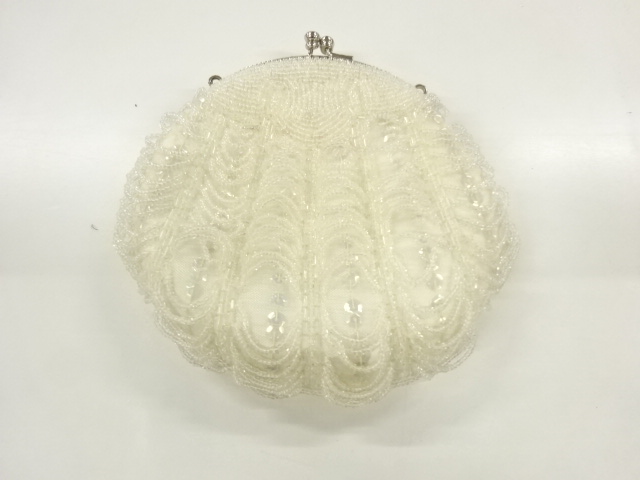 アンティーク　ビーズバッグ